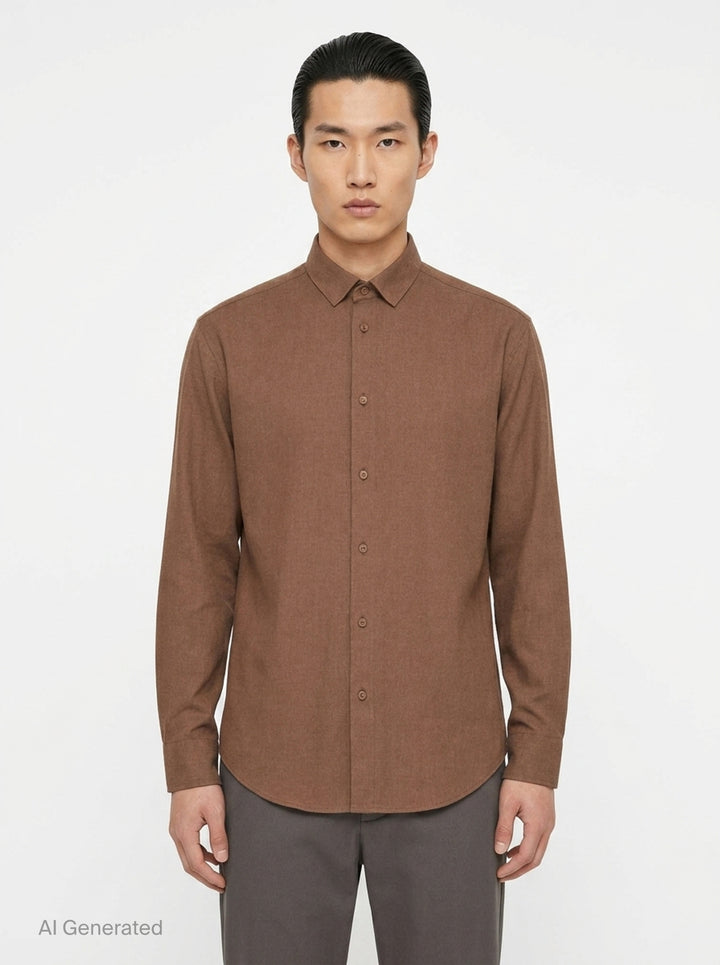 Long Sleeve Ramie Shirt | Homme Plissé Issey Miyake | Club21 - front