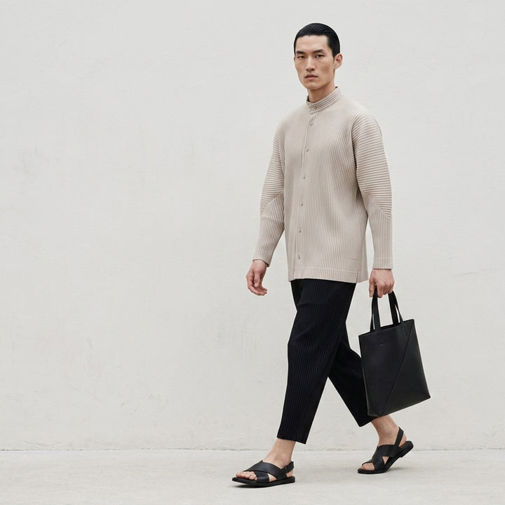 Long Wide Pleated Pants | Homme Plissé Issey Miyake | Club21 - lifestyle