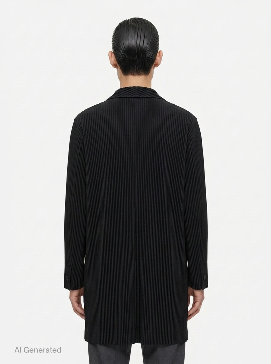 Pleated Basics Long Jacket | Homme Plissé Issey Miyake | Club21 - back