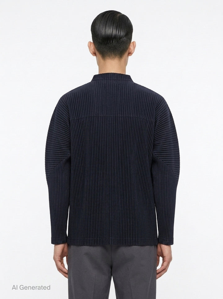 Pleated Button Cardigan | Homme Plissé Issey Miyake | Club21 - back