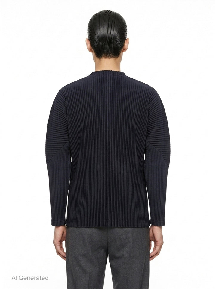 Pleated Button Cardigan | Homme Plissé Issey Miyake | Club21 - back
