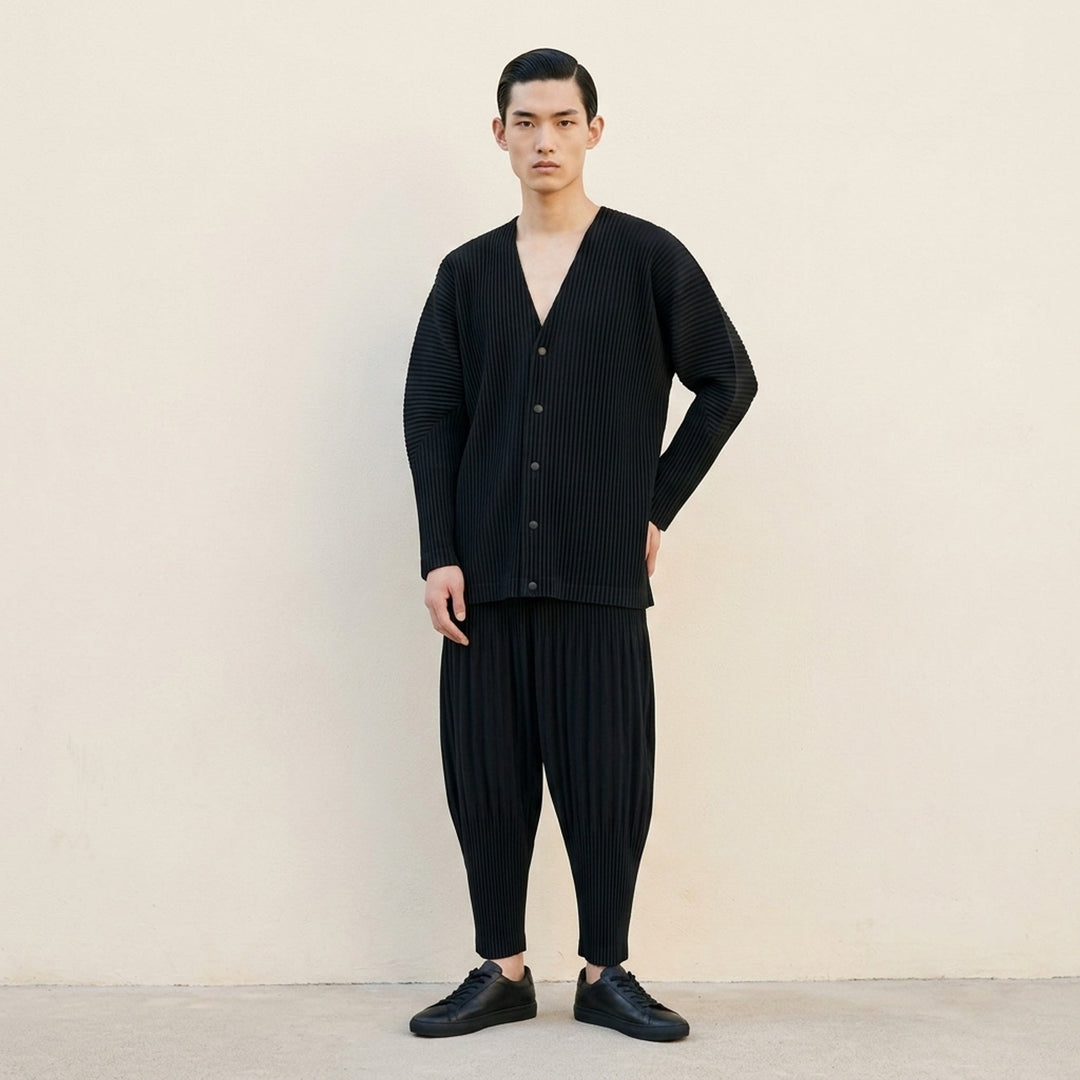 Pleated Button Cardigan | Homme Plissé Issey Miyake | Club21 - lifestyle