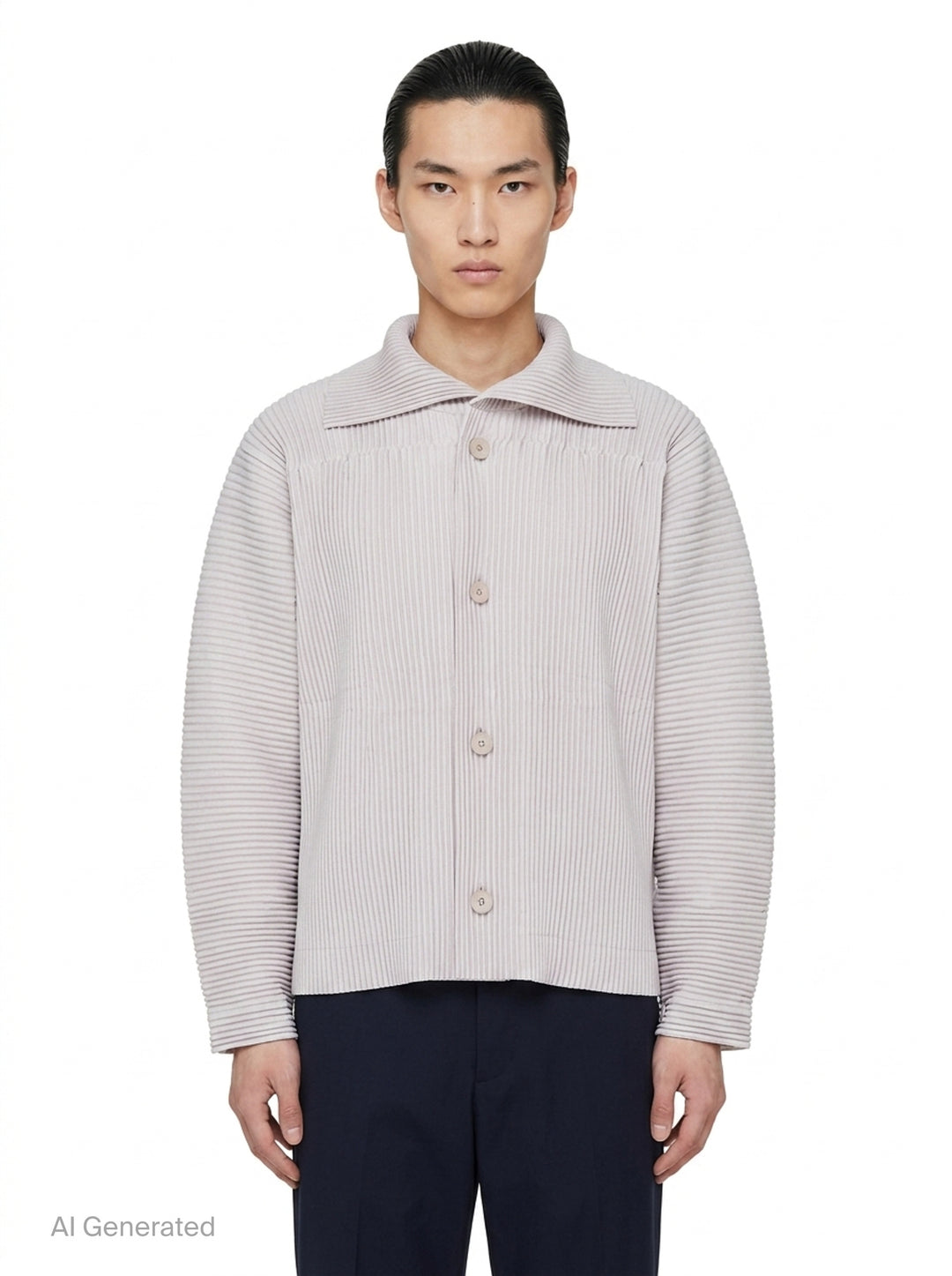 Pleated Linen-Like Blouson | Homme Plissé Issey Miyake | Club21 - front