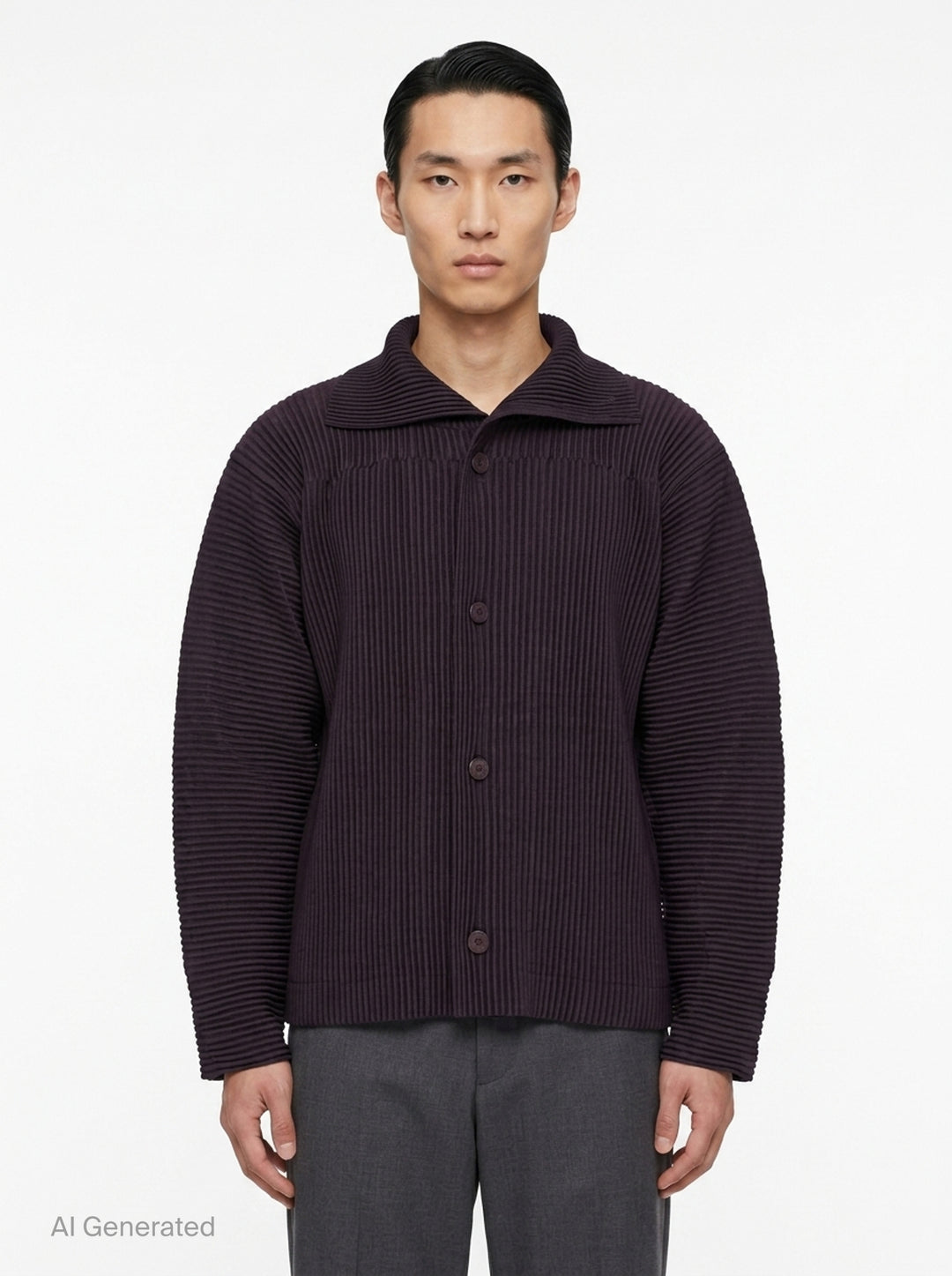 Pleated Linen-Like Blouson | Homme Plissé Issey Miyake | Club21 - front