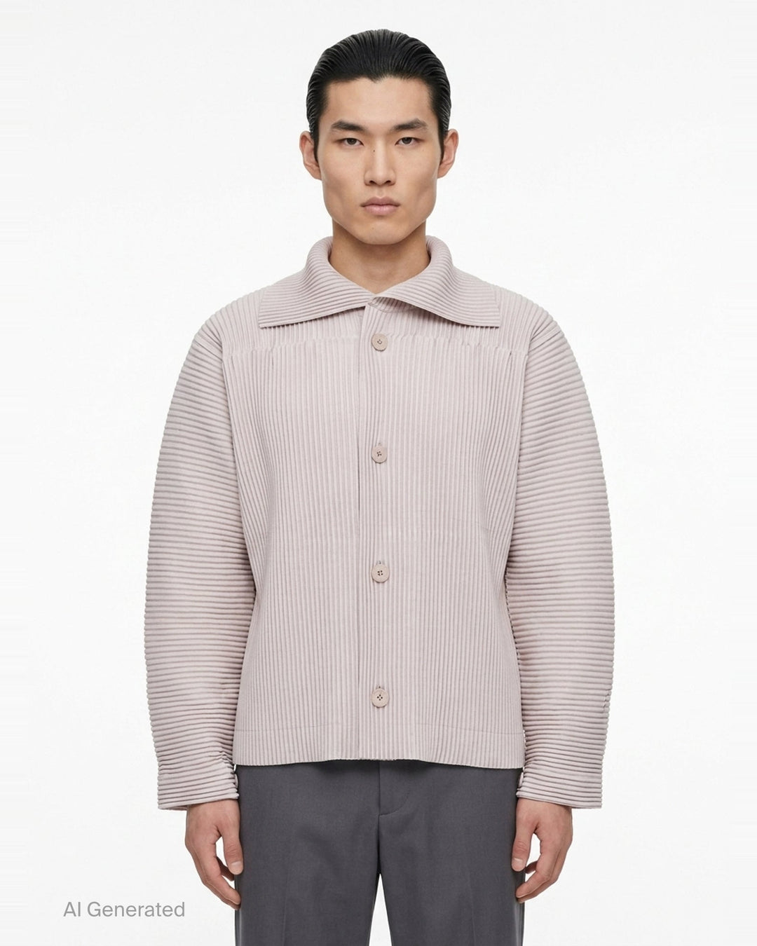 Pleated Linen-Like Blouson | Homme Plissé Issey Miyake | Club21 - front