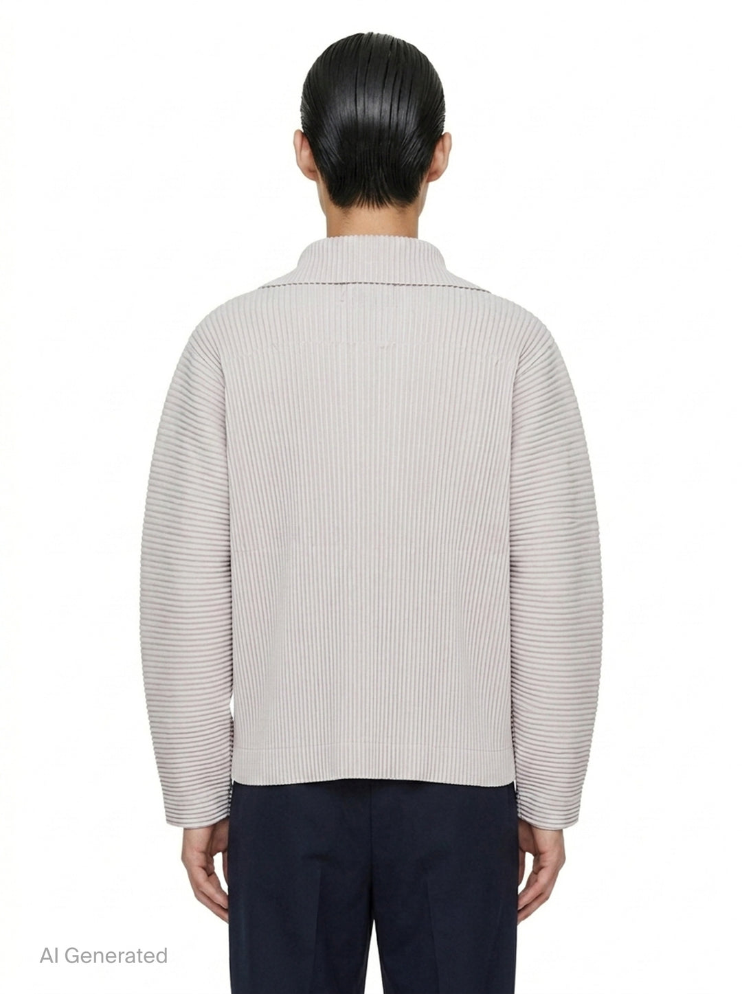 Pleated Linen-Like Blouson | Homme Plissé Issey Miyake | Club21 - back