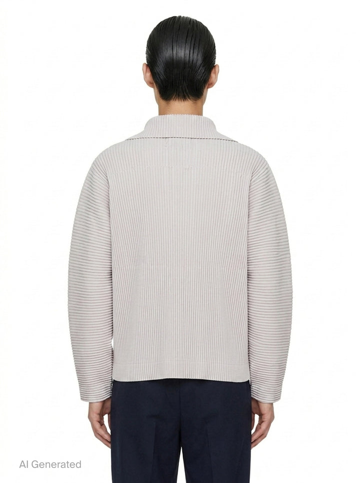 Pleated Linen-Like Blouson | Homme Plissé Issey Miyake | Club21 - back