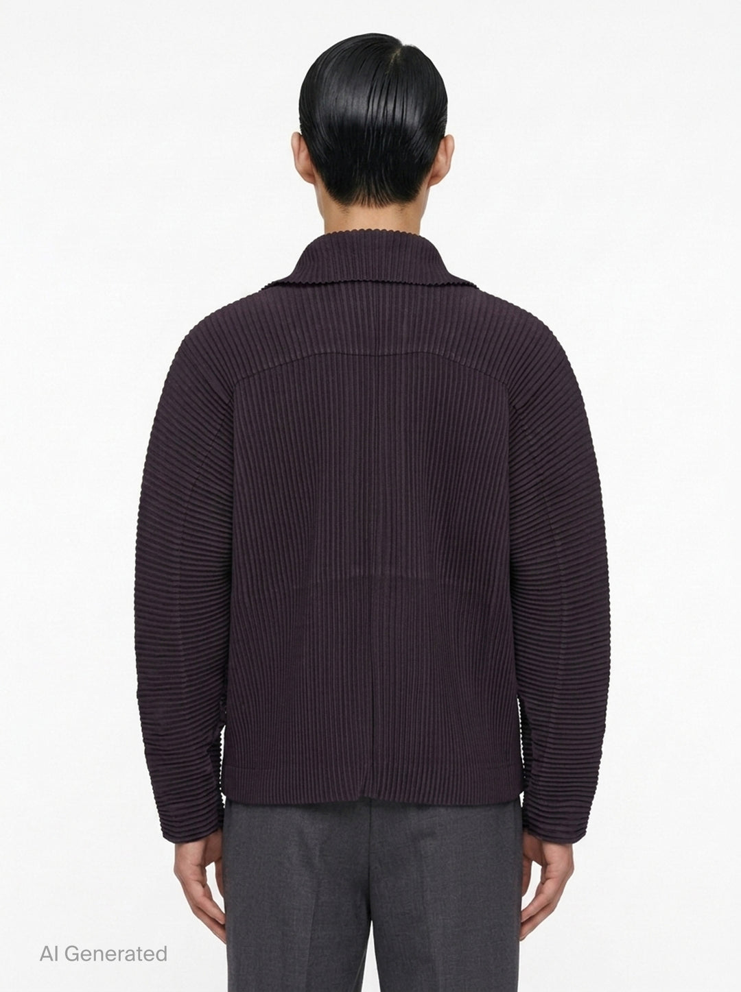 Pleated Linen-Like Blouson | Homme Plissé Issey Miyake | Club21 - back