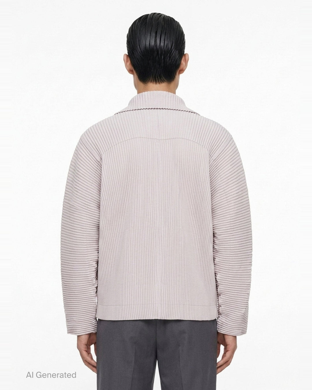 Pleated Linen-Like Blouson | Homme Plissé Issey Miyake | Club21 - back