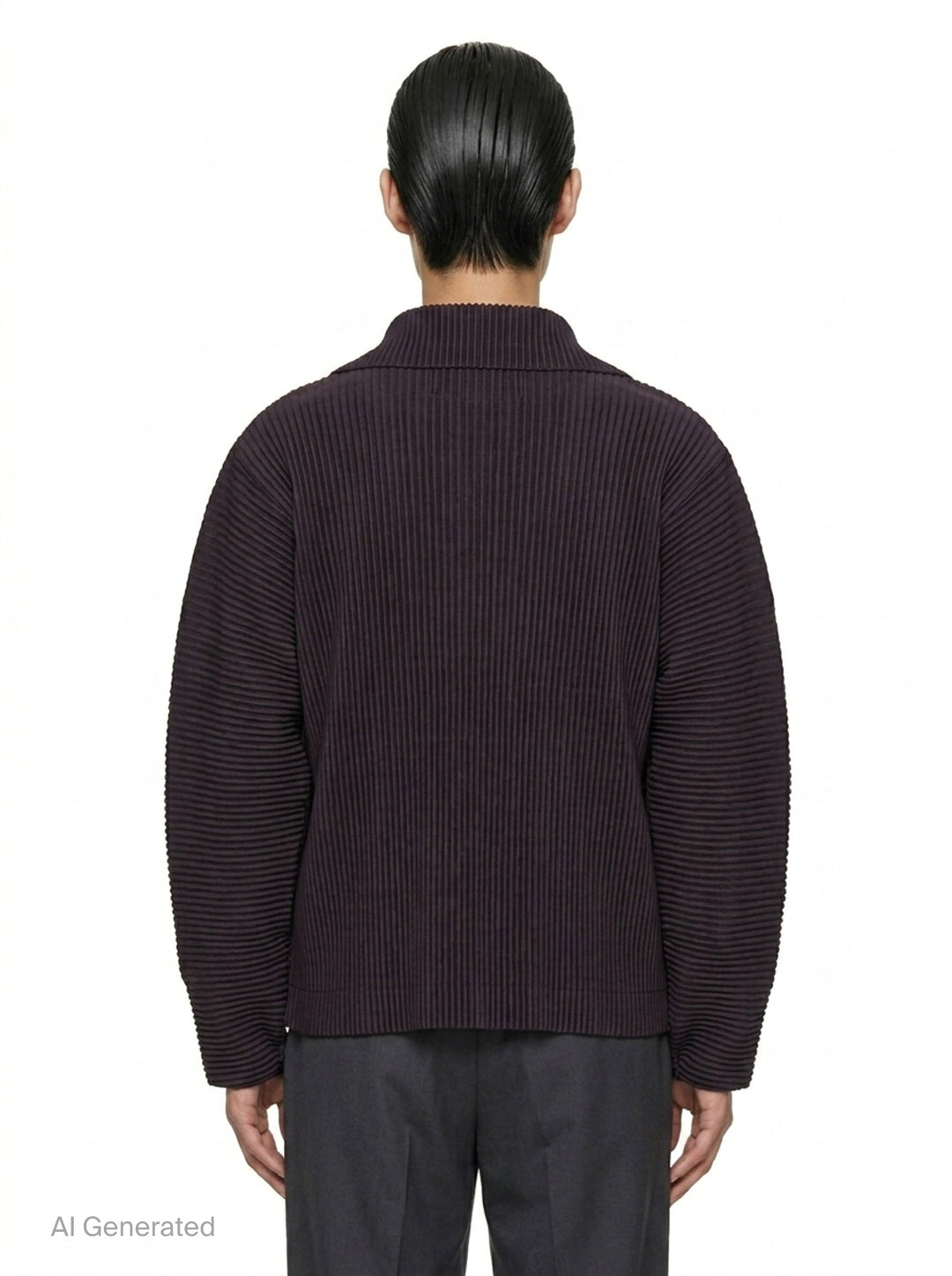 Pleated Linen-Like Blouson | Homme Plissé Issey Miyake | Club21 - back
