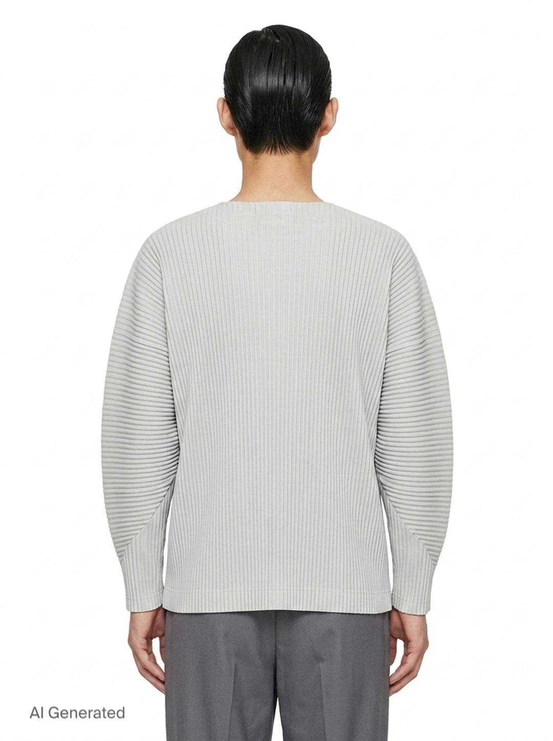 Pleated Long Sleeve Top | Homme Plissé Issey Miyake | Club21 - back