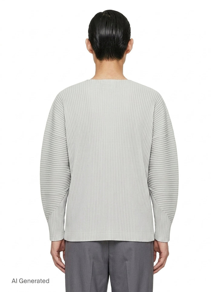 Pleated Long Sleeve Top | Homme Plissé Issey Miyake | Club21 - back