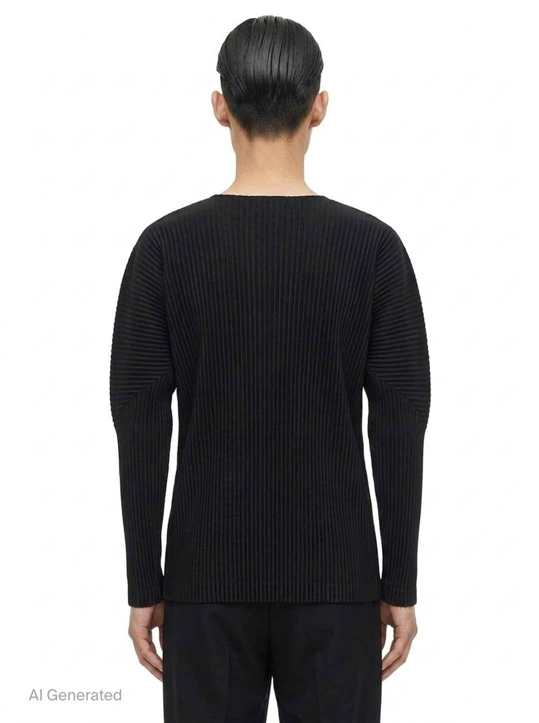 Pleated Long Sleeve Top | Homme Plissé Issey Miyake | Club21 - back