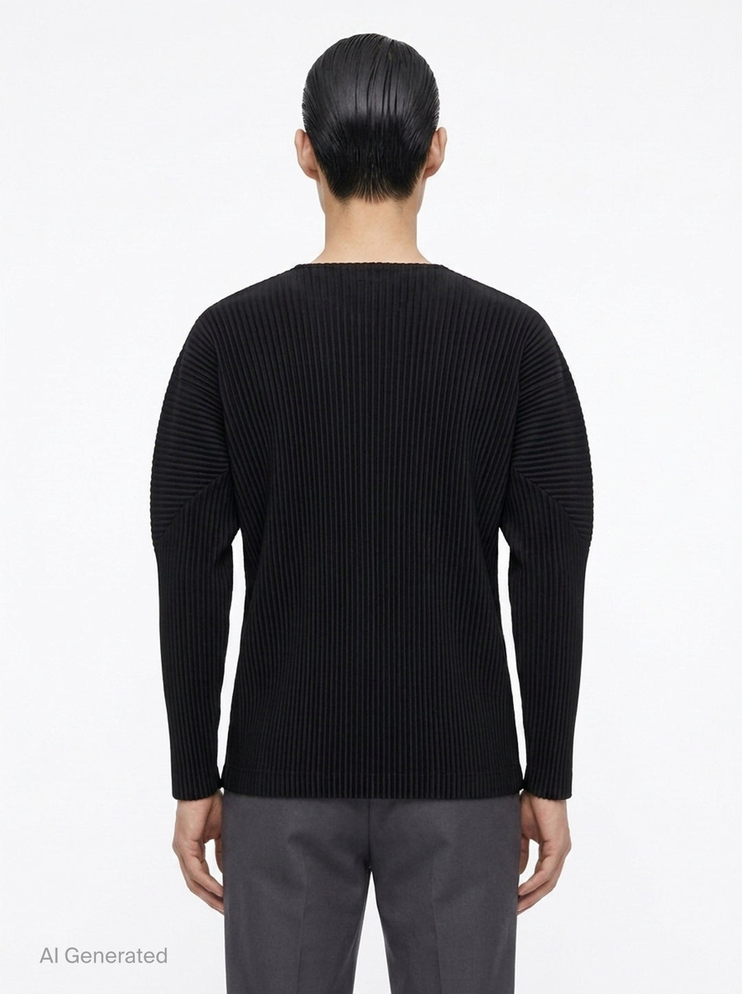 Pleated Long Sleeve Top | Homme Plissé Issey Miyake | Club21 - back