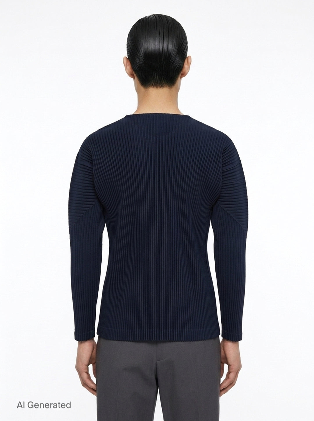 Pleated Long Sleeve Top | Homme Plissé Issey Miyake | Club21 - back