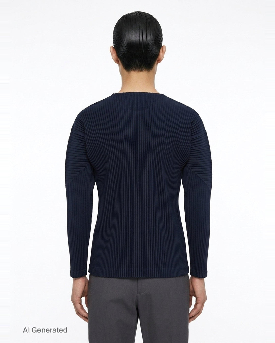 Pleated Long Sleeve Top | Homme Plissé Issey Miyake | Club21 - back