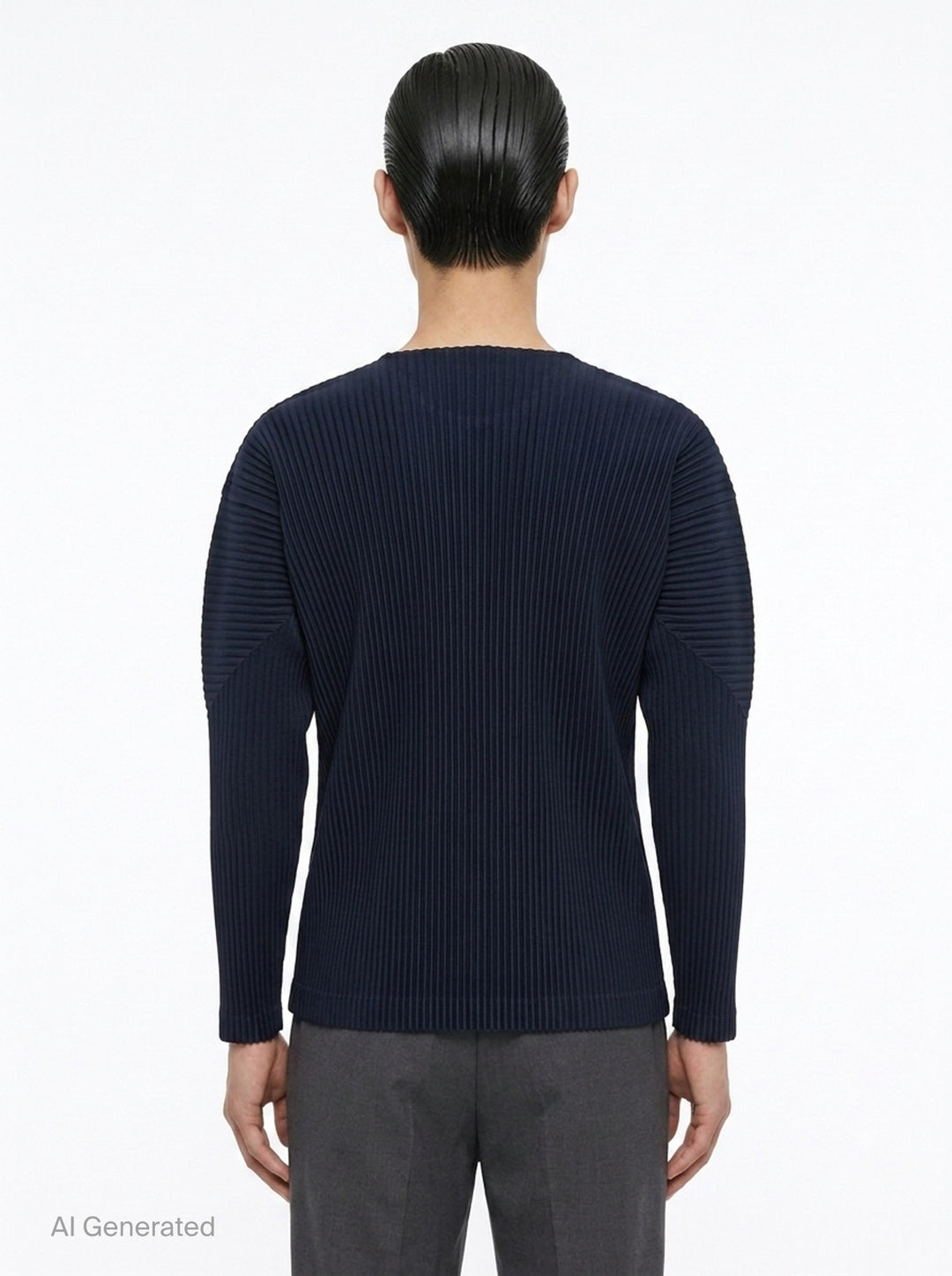 Pleated Long Sleeve Top | Homme Plissé Issey Miyake | Club21 - back