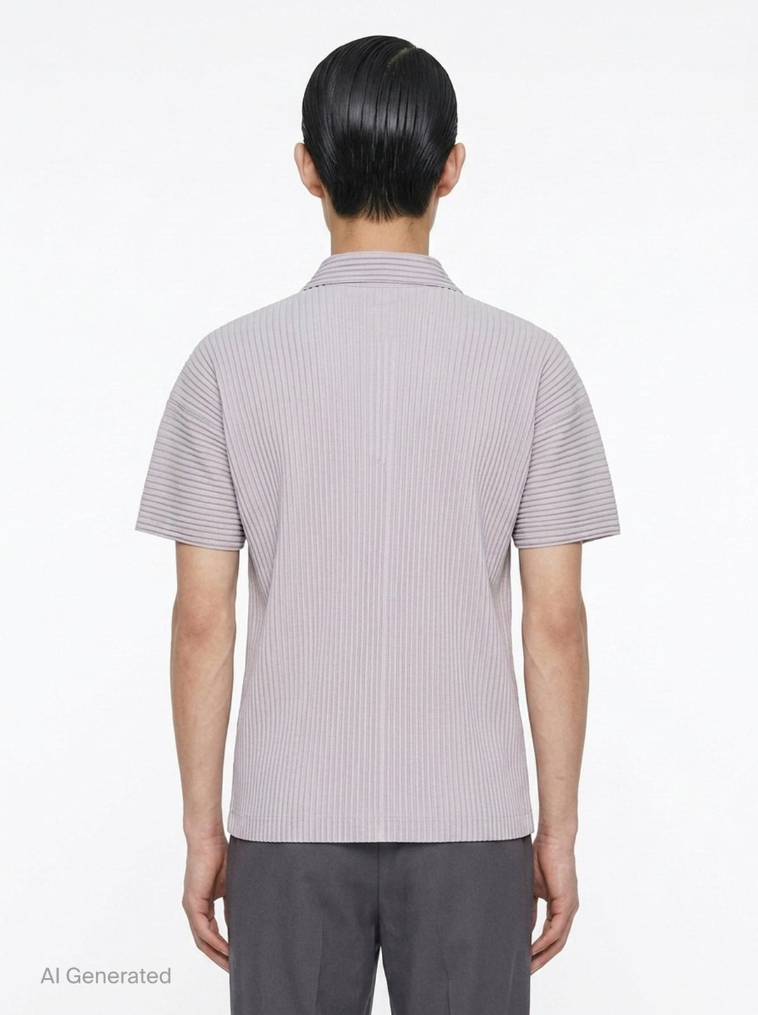 Pleated Polo Shirt | Homme Plissé Issey Miyake | Club21 - back