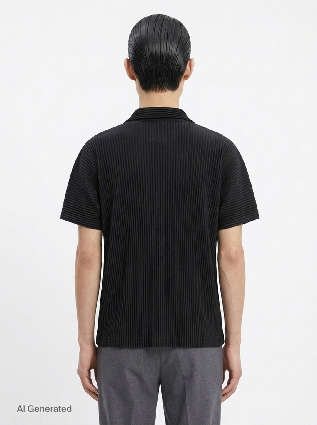Pleated Polo Shirt | Homme Plissé Issey Miyake | Club21 - back