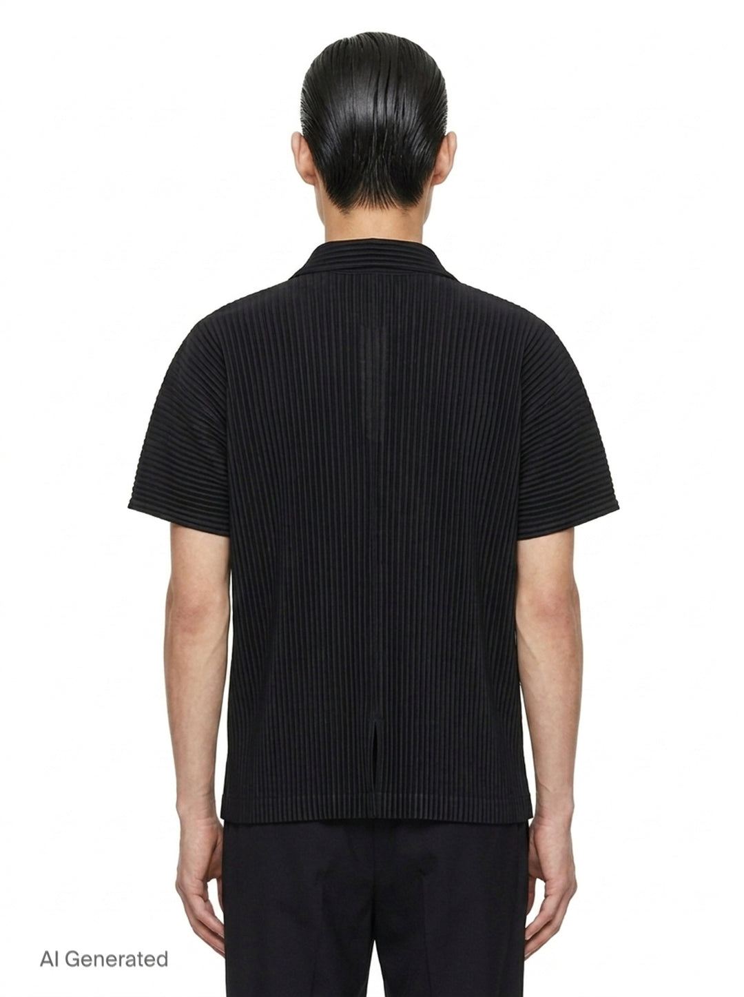 Pleated Polo Shirt | Homme Plissé Issey Miyake | Club21 - back