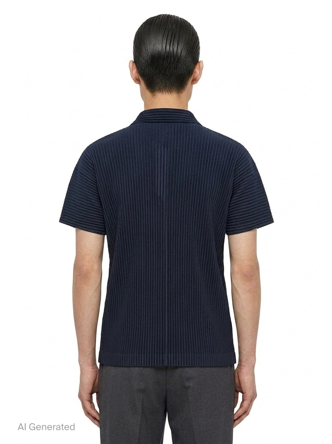 Pleated Polo Shirt | Homme Plissé Issey Miyake | Club21 - back