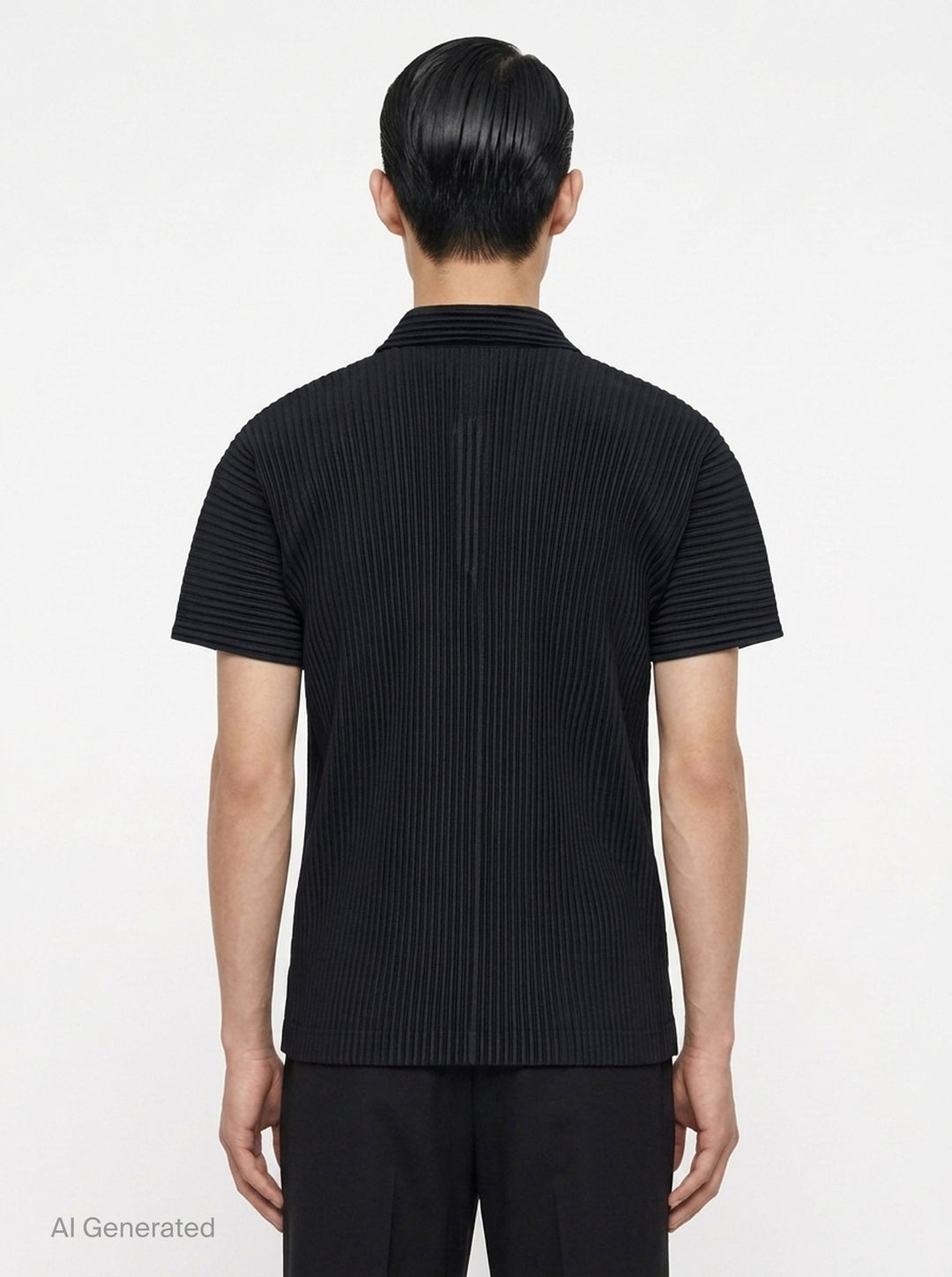 Pleated Polo Shirt | Homme Plissé Issey Miyake | Club21 - back
