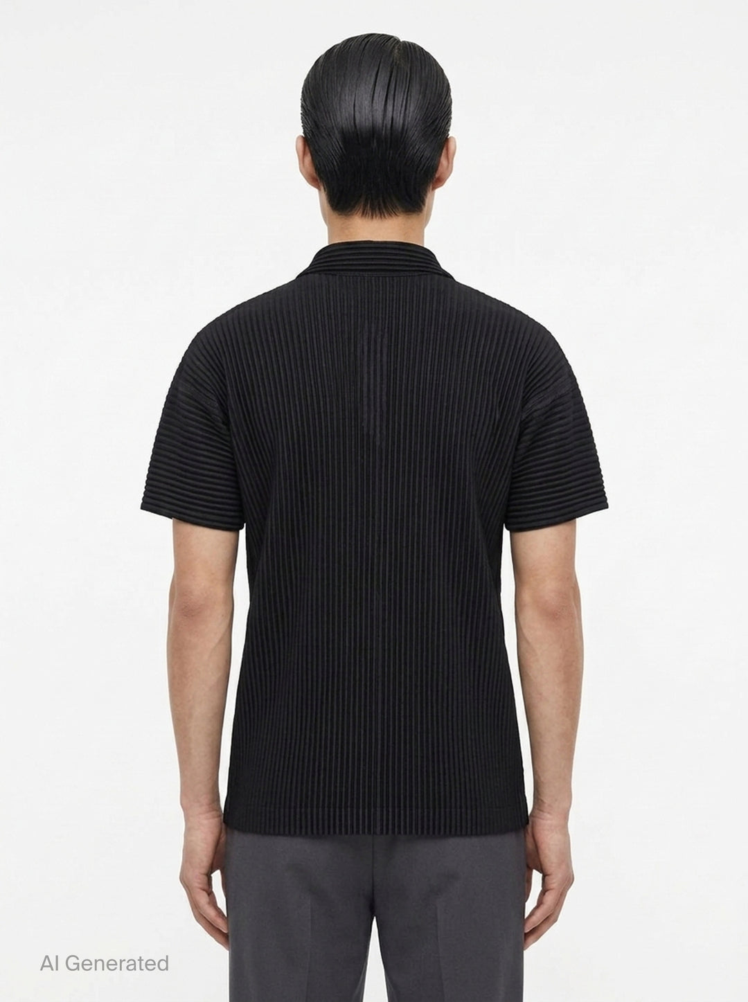 Pleated Polo Shirt | Homme Plissé Issey Miyake | Club21 - back