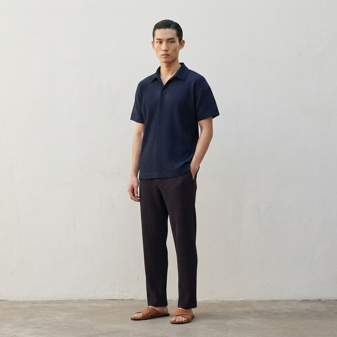 Pleated Polo Shirt | Homme Plissé Issey Miyake | Club21 - lifestyle