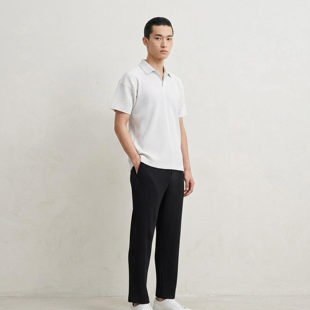 Pleated Short Sleeve Polo | Homme Plissé Issey Miyake | Club21 - lifestyle