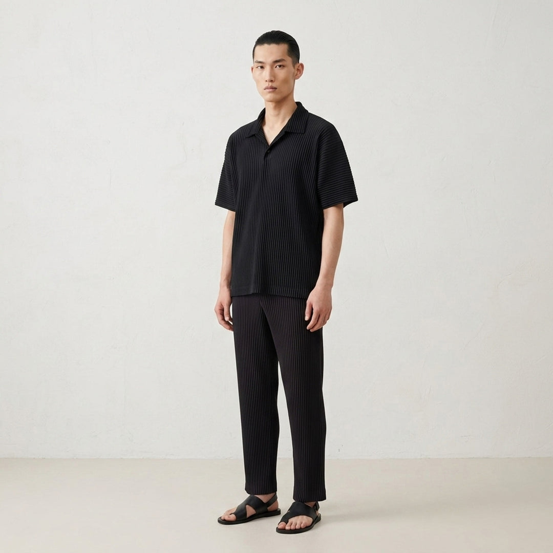 Pleated Short Sleeve Polo | Homme Plissé Issey Miyake | Club21 - lifestyle
