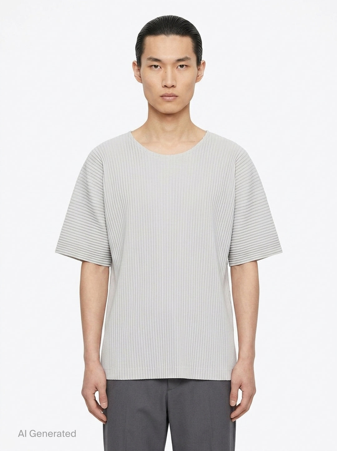 Pleated Short Sleeve T-Shirt | Homme Plissé Issey Miyake | Club21 - front