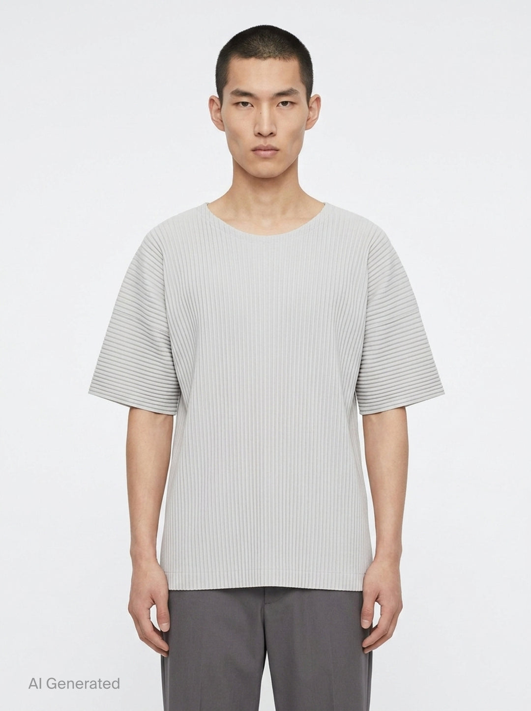 Pleated Short Sleeve T-Shirt | Homme Plissé Issey Miyake | Club21 - front