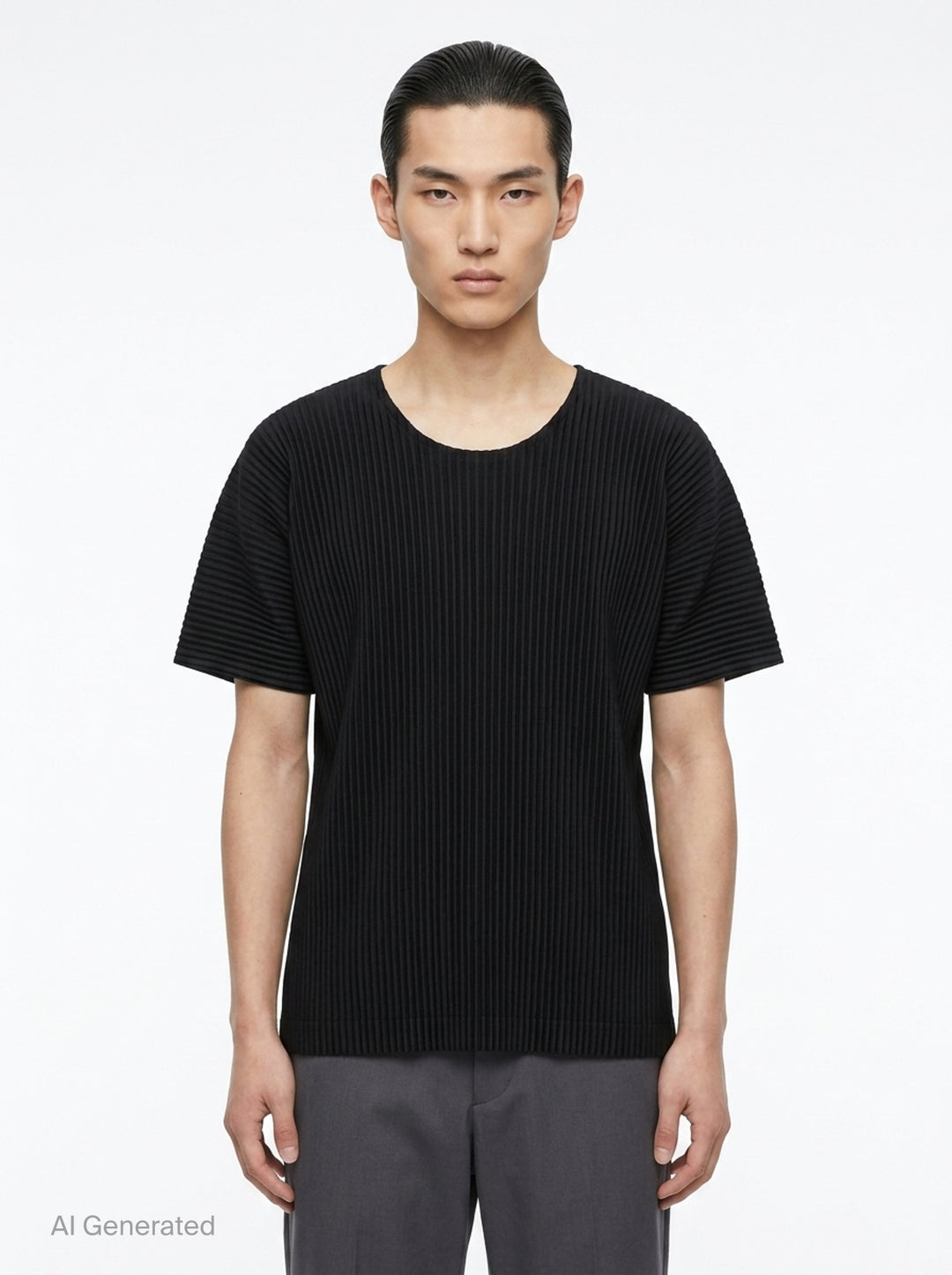 Pleated Short Sleeve T-Shirt | Homme Plissé Issey Miyake | Club21 - front