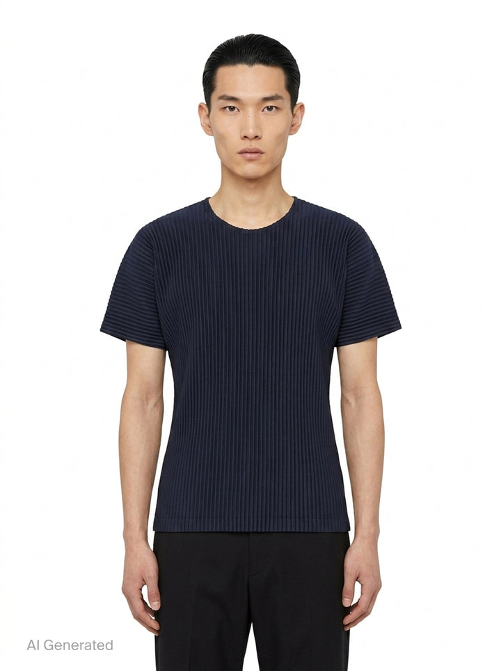 Pleated Short Sleeve T-Shirt | Homme Plissé Issey Miyake | Club21 - front