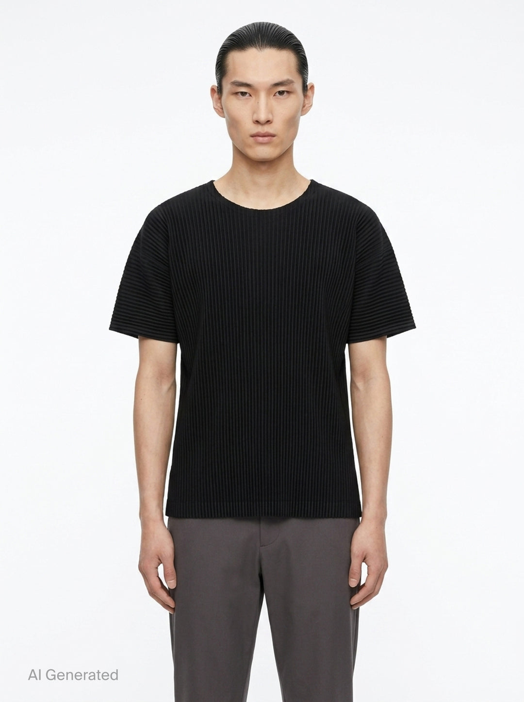 Pleated Short Sleeve T-Shirt | Homme Plissé Issey Miyake | Club21 - front