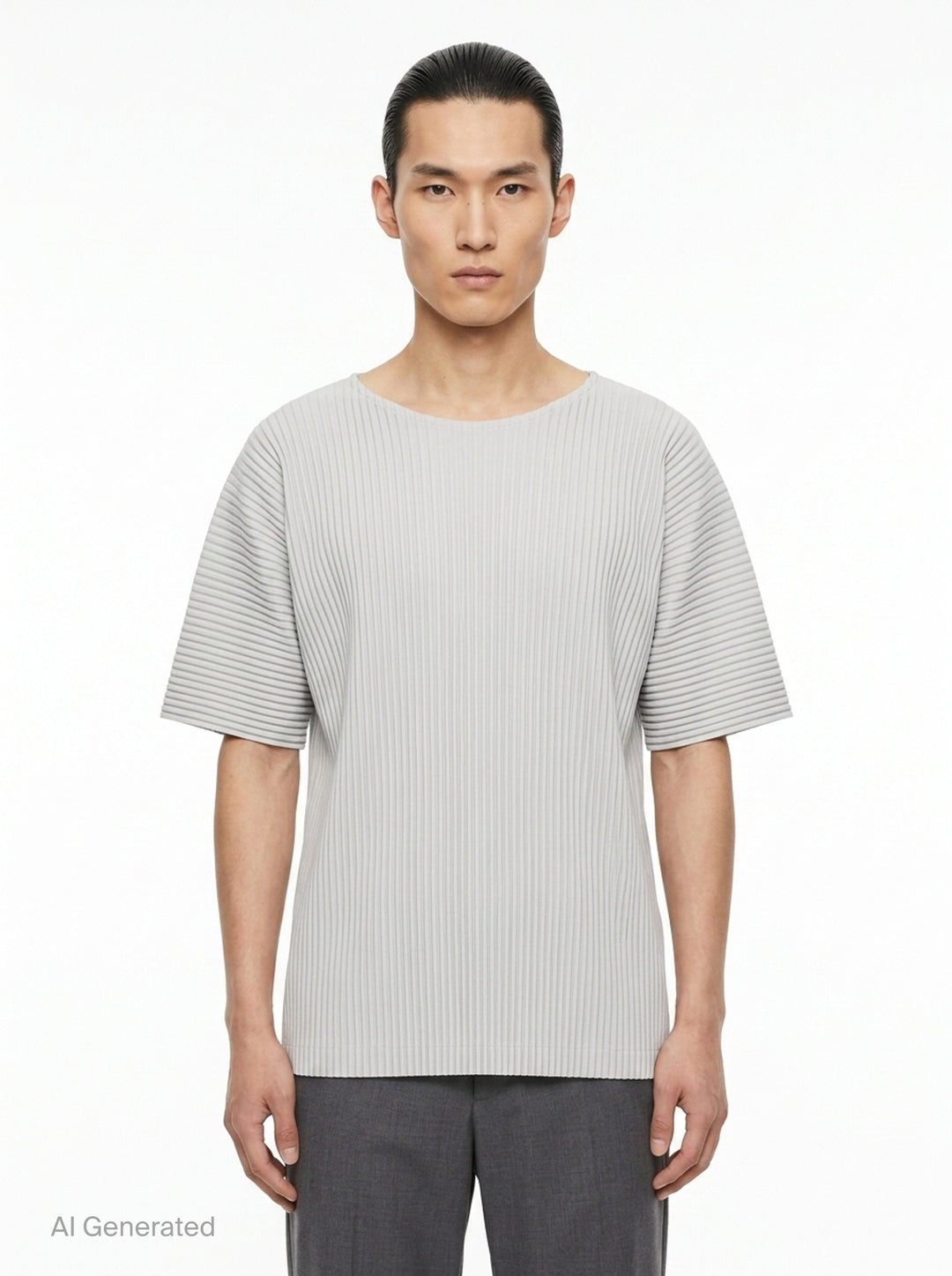 Pleated Short Sleeve T-Shirt | Homme Plissé Issey Miyake | Club21 - front
