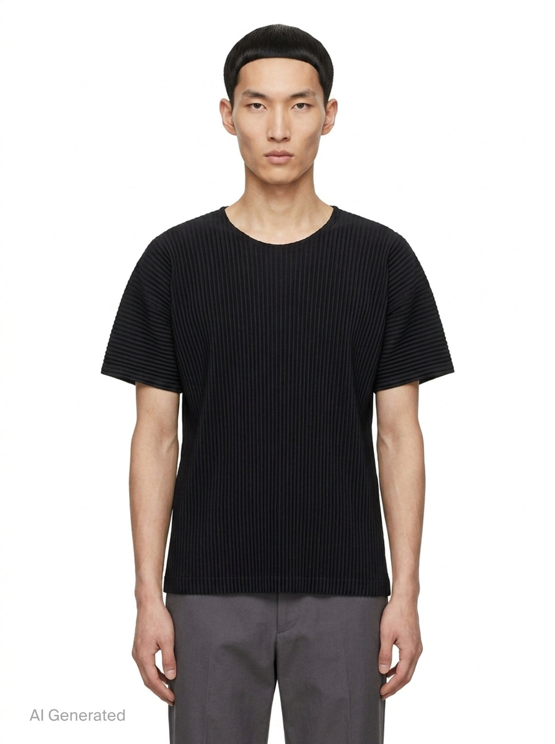 Pleated Short Sleeve T-Shirt | Homme Plissé Issey Miyake | Club21 - front