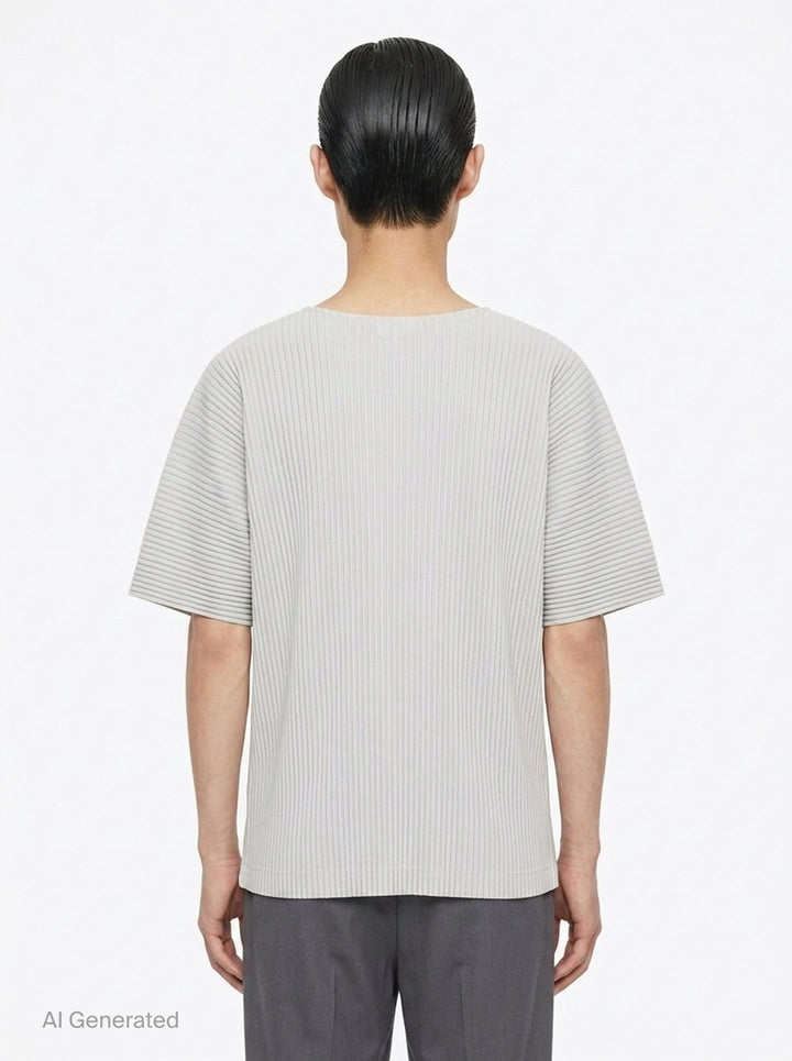 Pleated Short Sleeve T-Shirt | Homme Plissé Issey Miyake | Club21 - back