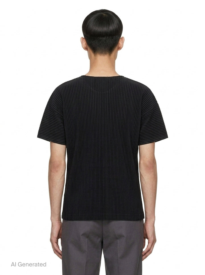 Pleated Short Sleeve T-Shirt | Homme Plissé Issey Miyake | Club21 - back