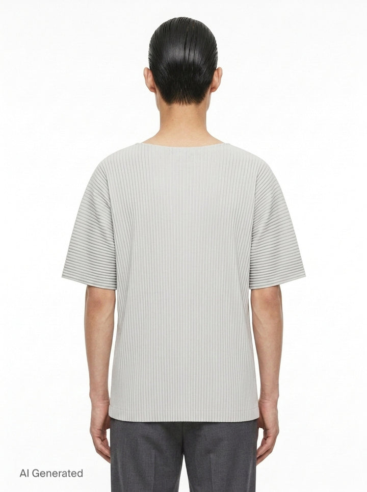 Pleated Short Sleeve T-Shirt | Homme Plissé Issey Miyake | Club21 - back