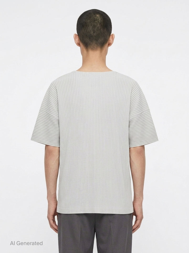Pleated Short Sleeve T-Shirt | Homme Plissé Issey Miyake | Club21 - back