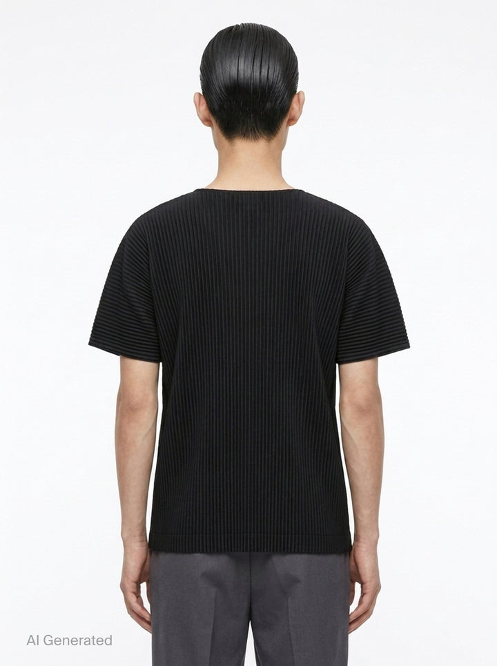 Pleated Short Sleeve T-Shirt | Homme Plissé Issey Miyake | Club21 - back
