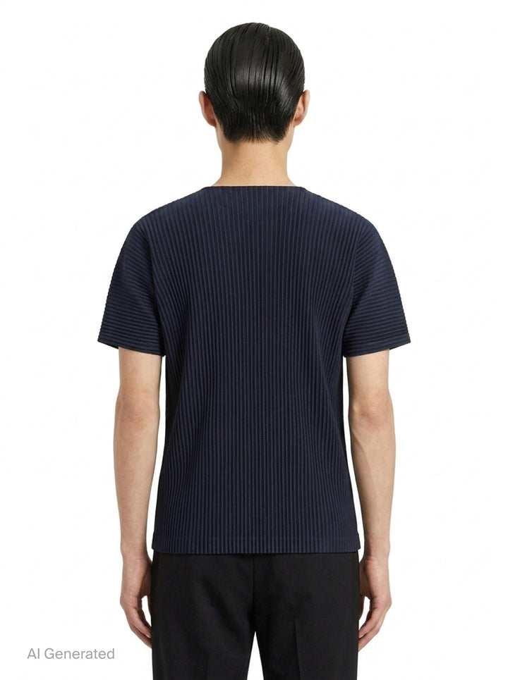 Pleated Short Sleeve T-Shirt | Homme Plissé Issey Miyake | Club21 - back