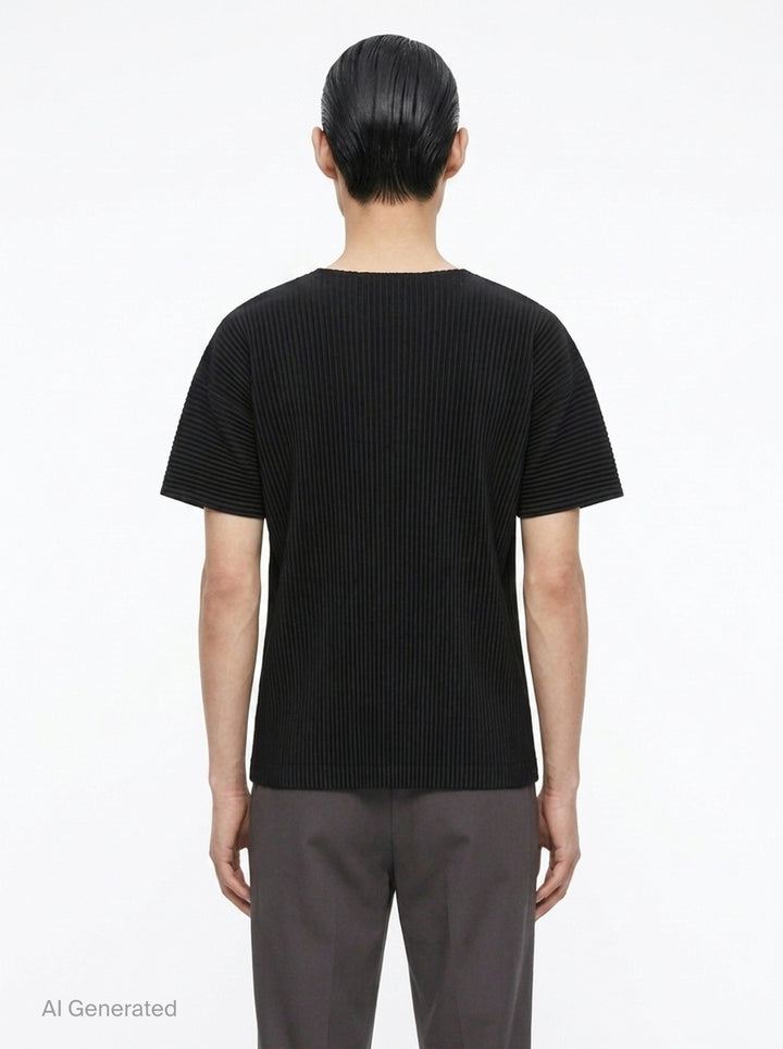 Pleated Short Sleeve T-Shirt | Homme Plissé Issey Miyake | Club21 - back