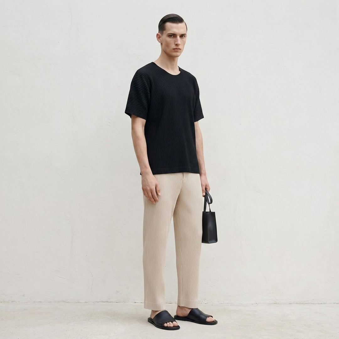 Pleated Short Sleeve T-Shirt | Homme Plissé Issey Miyake | Club21 - lifestyle