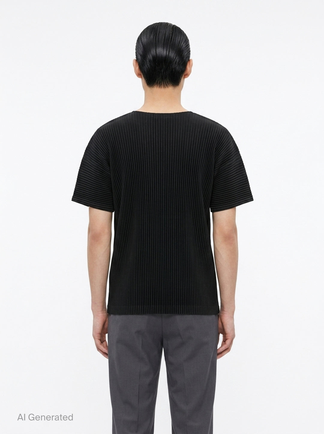 Pleated Short Sleeve Top | Homme Plissé Issey Miyake | Club21 - back