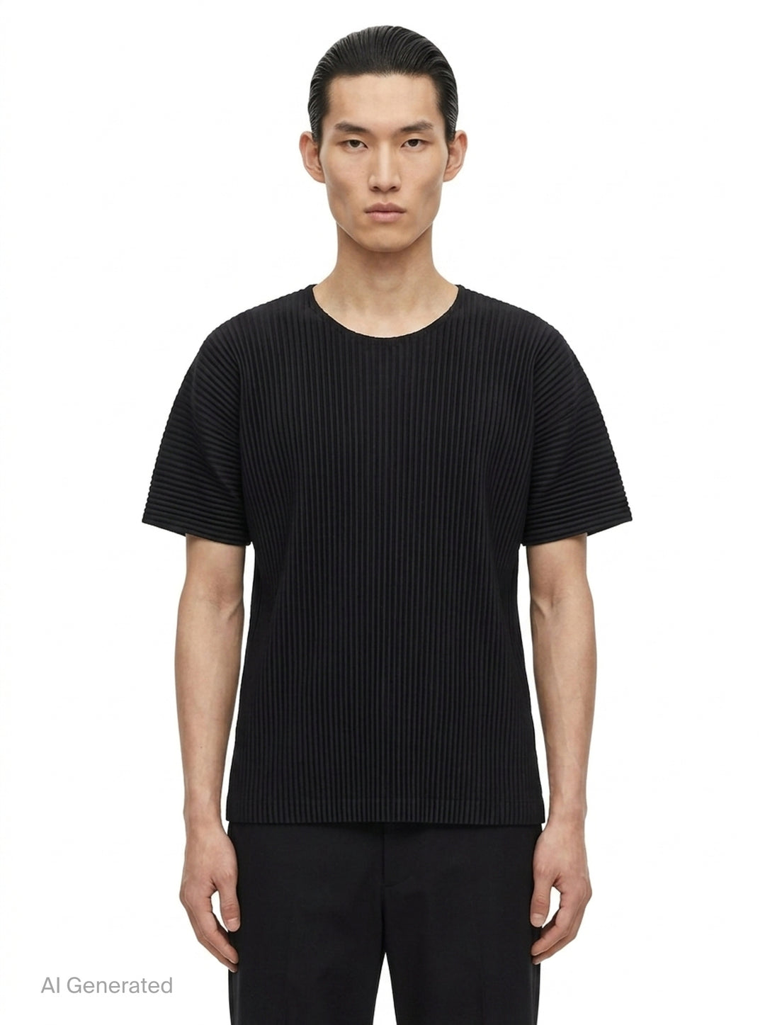 Pleated Short Sleeve Top | Homme Plissé Issey Miyake | Club21 - front