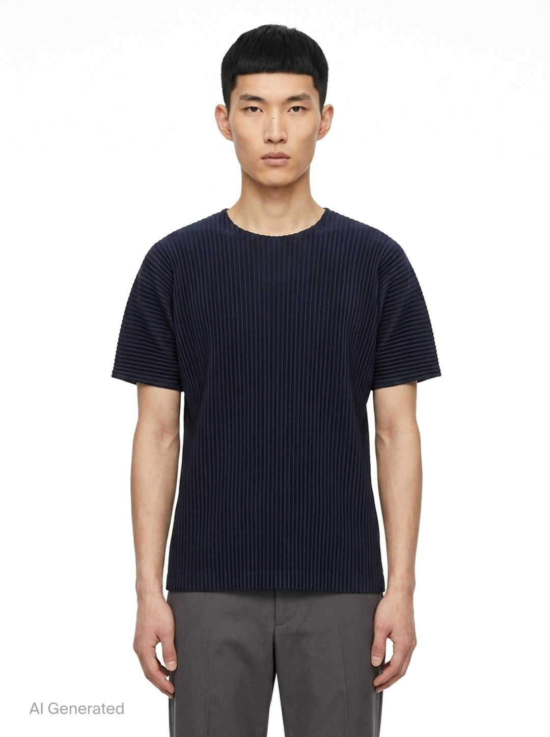 Pleated Short Sleeve Top | Homme Plissé Issey Miyake | Club21 - front