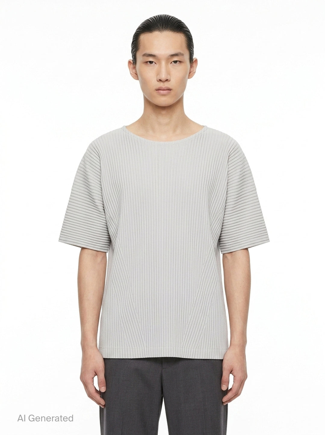 Pleated Short Sleeve Top | Homme Plissé Issey Miyake | Club21 - front