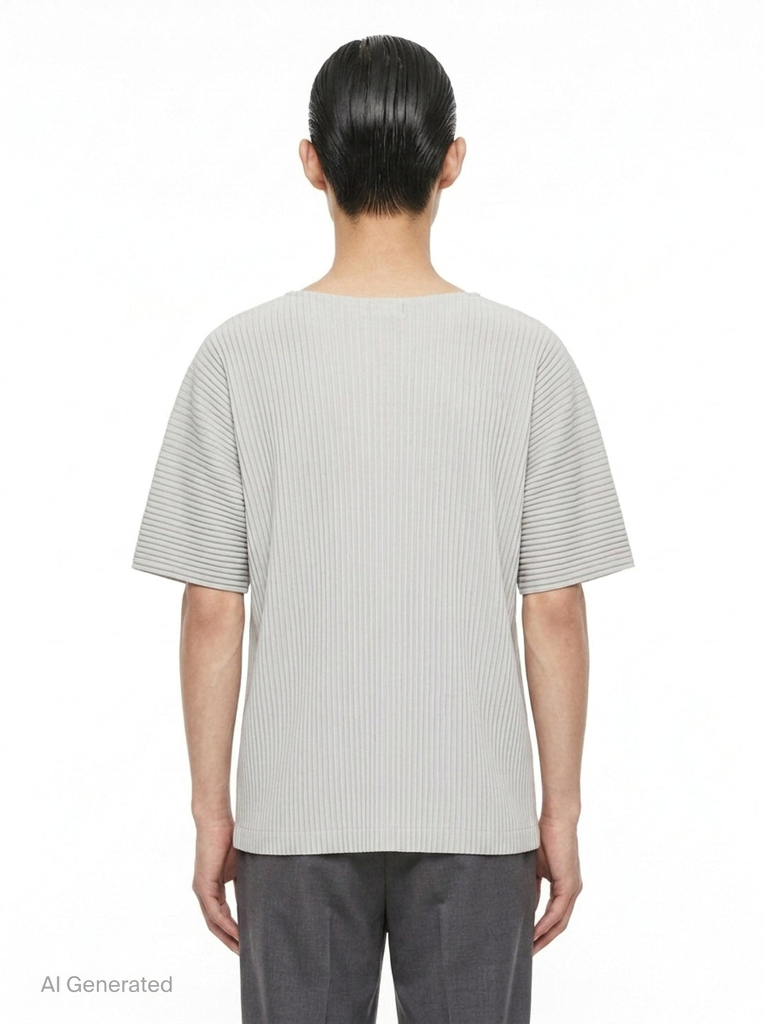 Pleated Short Sleeve Top | Homme Plissé Issey Miyake | Club21 - back